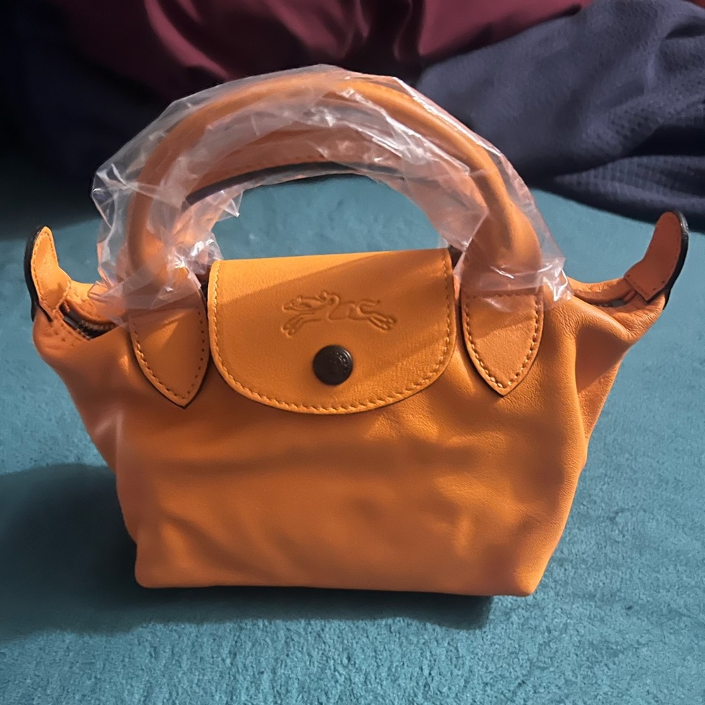 Longchamp leather xs small crossbody
